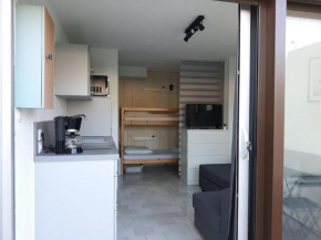 Appartement studio de 18 m2 et une terrasse de 9 m2 en rez-de chaussée entièrement refait à neuf avec accès direct à la plage